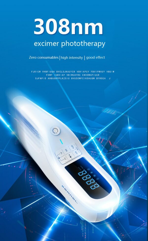 High Power Focused Xenon Chloride Handheld Xecl Excimer 308nm Laser Vitiligo Light Therapy